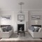 Ekena Millwork Jackson Ceiling Medallion (Fits Canopies up to 13 1/2"), Hnd-Painted Flash Blue, 32 3/4"OD x 2 1/2"P CM32JAFBS - alternate 3